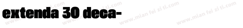 extenda 30 deca字体转换
